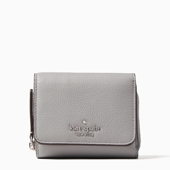 NWT kate spade trifold continental jackson grey - Picture 2 of 8